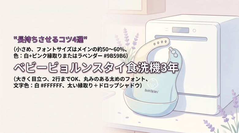 ベビービョルンスタイを食洗機で3年使った結果は？長持ちさせる4つのお手入れ術